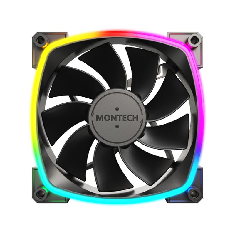 Montech korpusa ventilators 120mm RX120 PWM melns