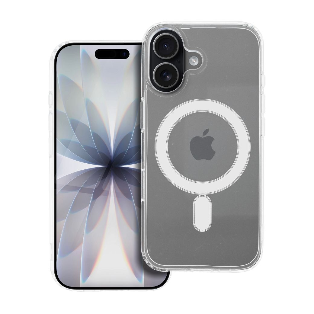 CLEAR MAG COVER (MID) magnētiskais viedtālruņa apvalks, saderīgs ar MagSafe, paredzēts IPHONE 17, caurspīdīgs