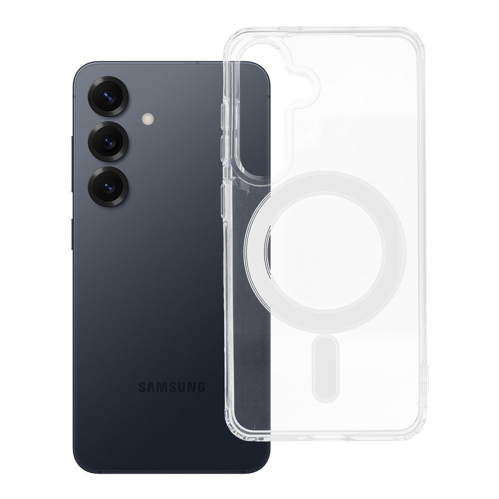 Viedtālruņa apvalks MAG COVER caurspīdīgs, saderīgs ar MagSafe SAMSUNG S25