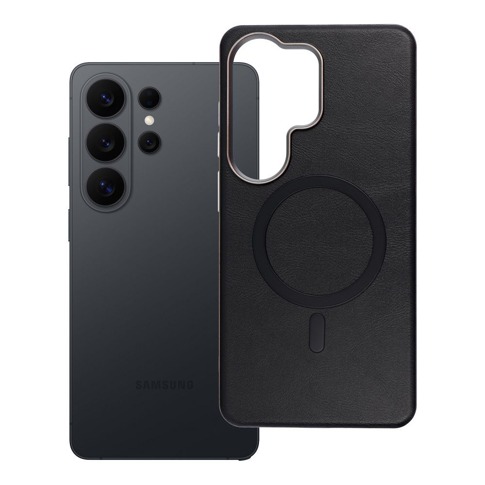 GENTLEMAN MAG COVER magnētiskais viedtālruņa apvalks, saderīgs ar MagSafe, paredzēts SAMSUNG S26 Ultra, melns