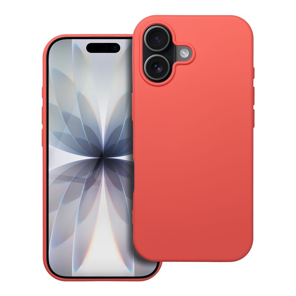 Viedtālruņa silikona apvalks IPHONE 17 persikas krāsā