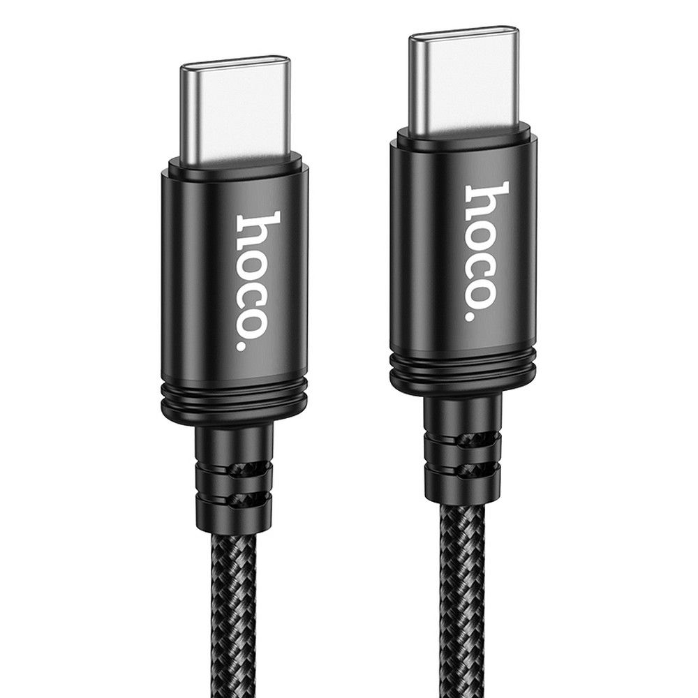 Kabelis USB-C uz USB-C Hoco 3A 60W 3 m X91 melns