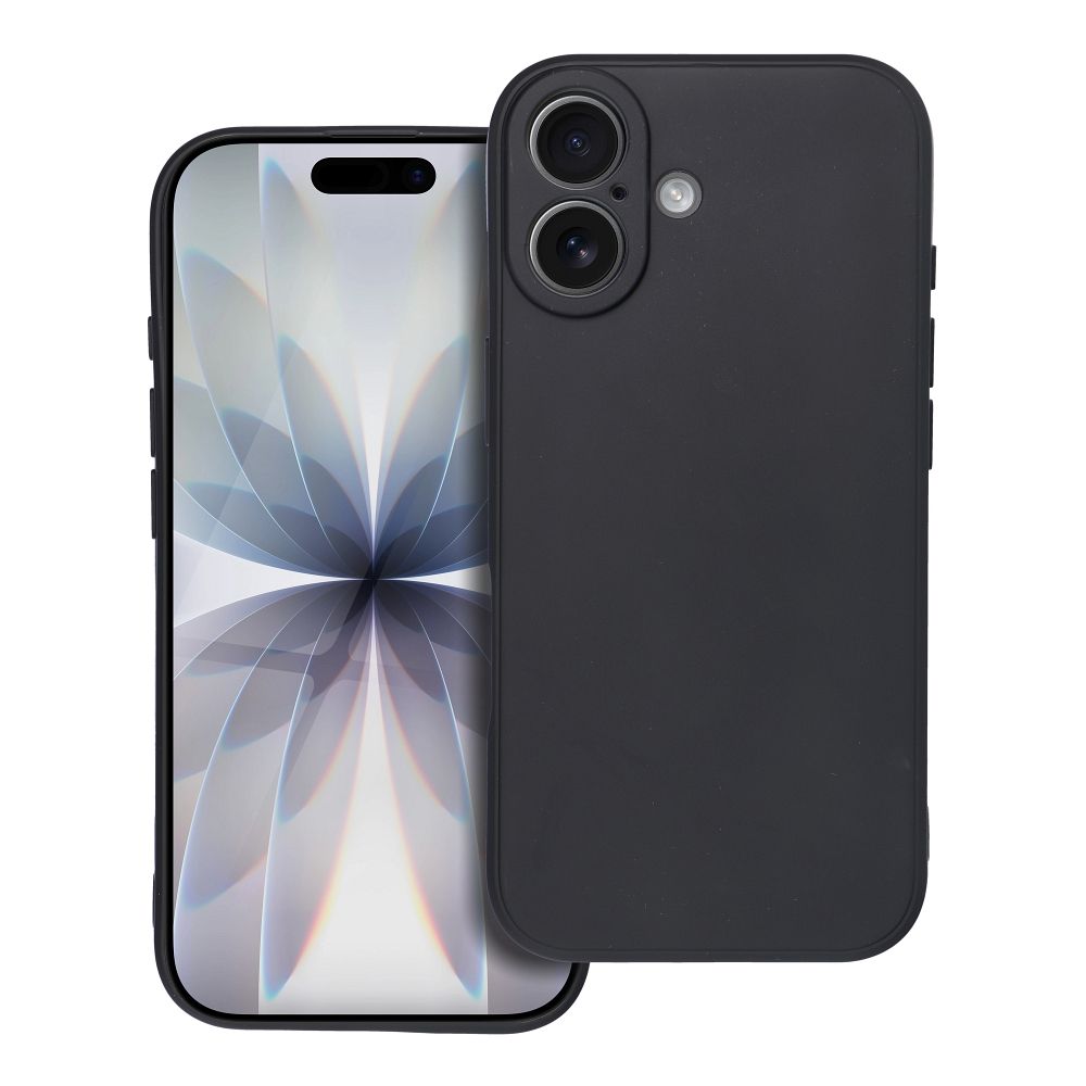 Matētais viedtālruņa apvalks (m) IPHONE 17 - melns