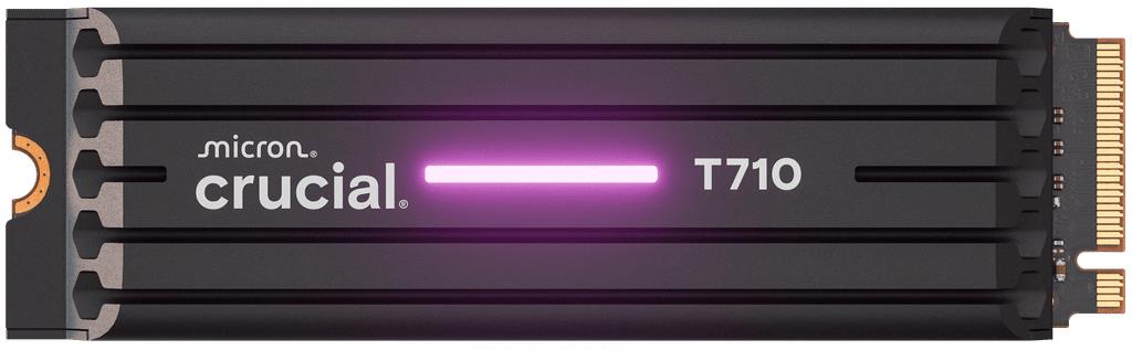 SSD disks CRUCIAL T710 2TB M.2 PCIe Gen5 NVMe rakstīšana 13800 MB/s lasīšana 14500 MB/s