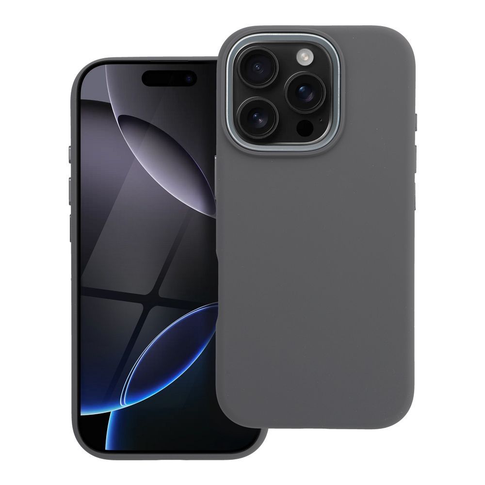 Maciņš priekš iPhone 16 PRO Forcell F-Protect Frame Premium saderīgs ar Magsafe pelēks