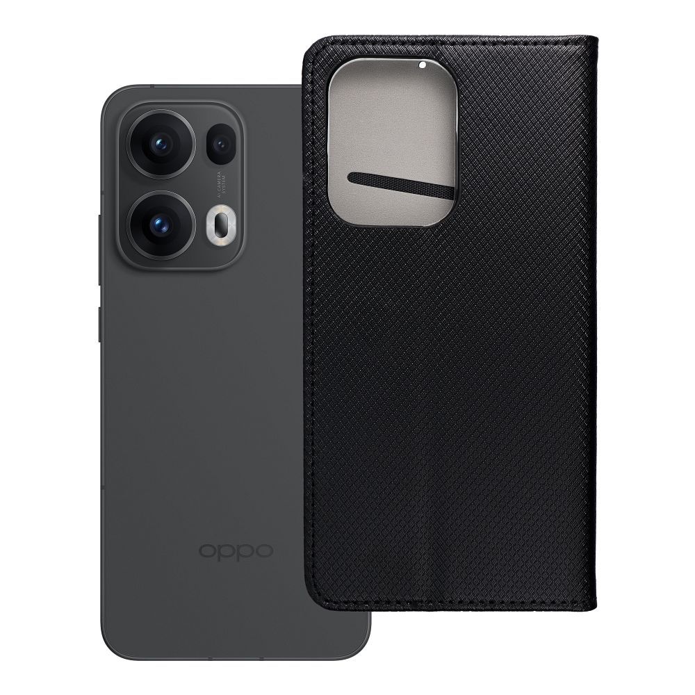 SMART CASE grāmatas apvalks OPPO RENO 13 PRO 5G melns