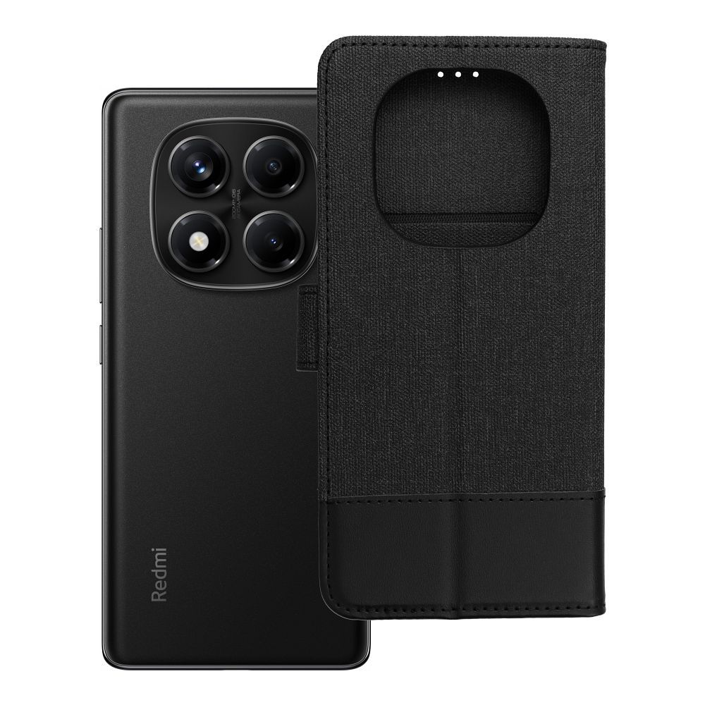 Viedtālruņa apvalks (m) GOMMA Book Xiaomi Redmi Note 14 PRO 4G - melns (m)