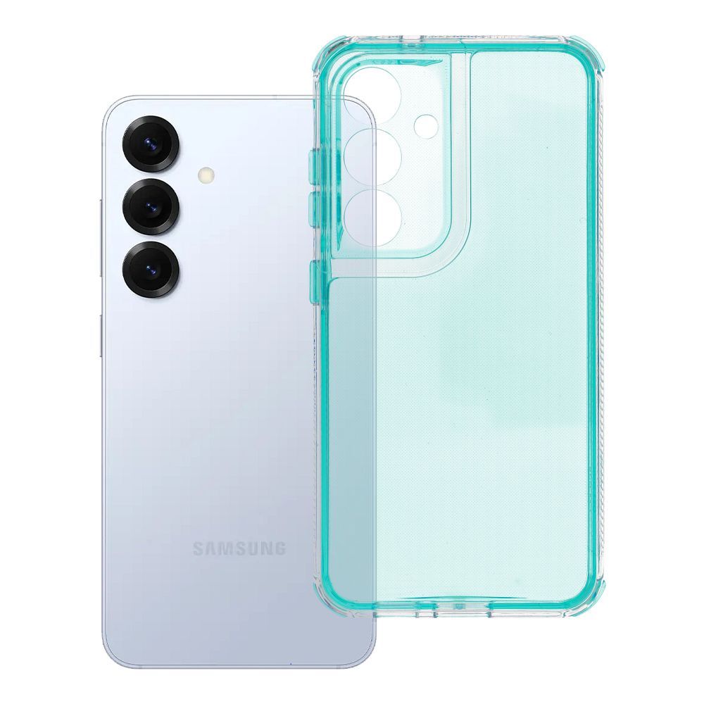 MATRIX CLEAR viedtālruņa apvalks SAMSUNG S25 piparmētru