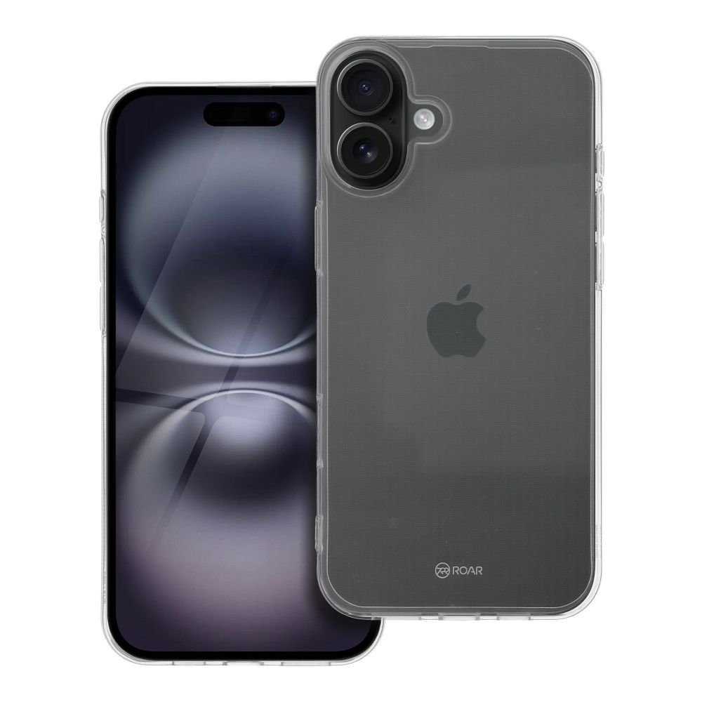 Roar JELLY viedtālruņa apvalks iPhone 16 Plus caurspīdīgs