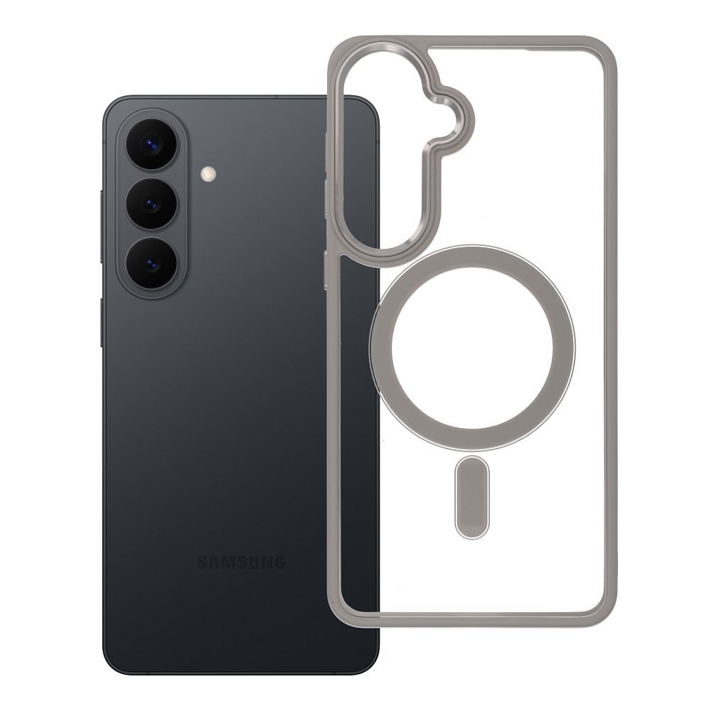 COLOR EDGE MAG COVER viedtālruņa apvalks saderīgs ar Magnētisko MagSafe Samsung S26 Edge titāna pelēka