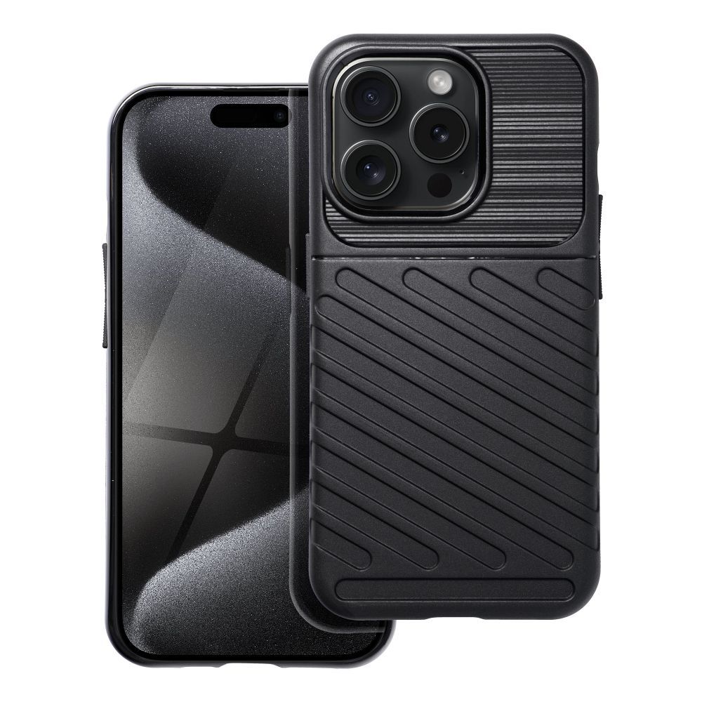 THUNDER viedtālruņa apvalks IPHONE 15 Pro melns