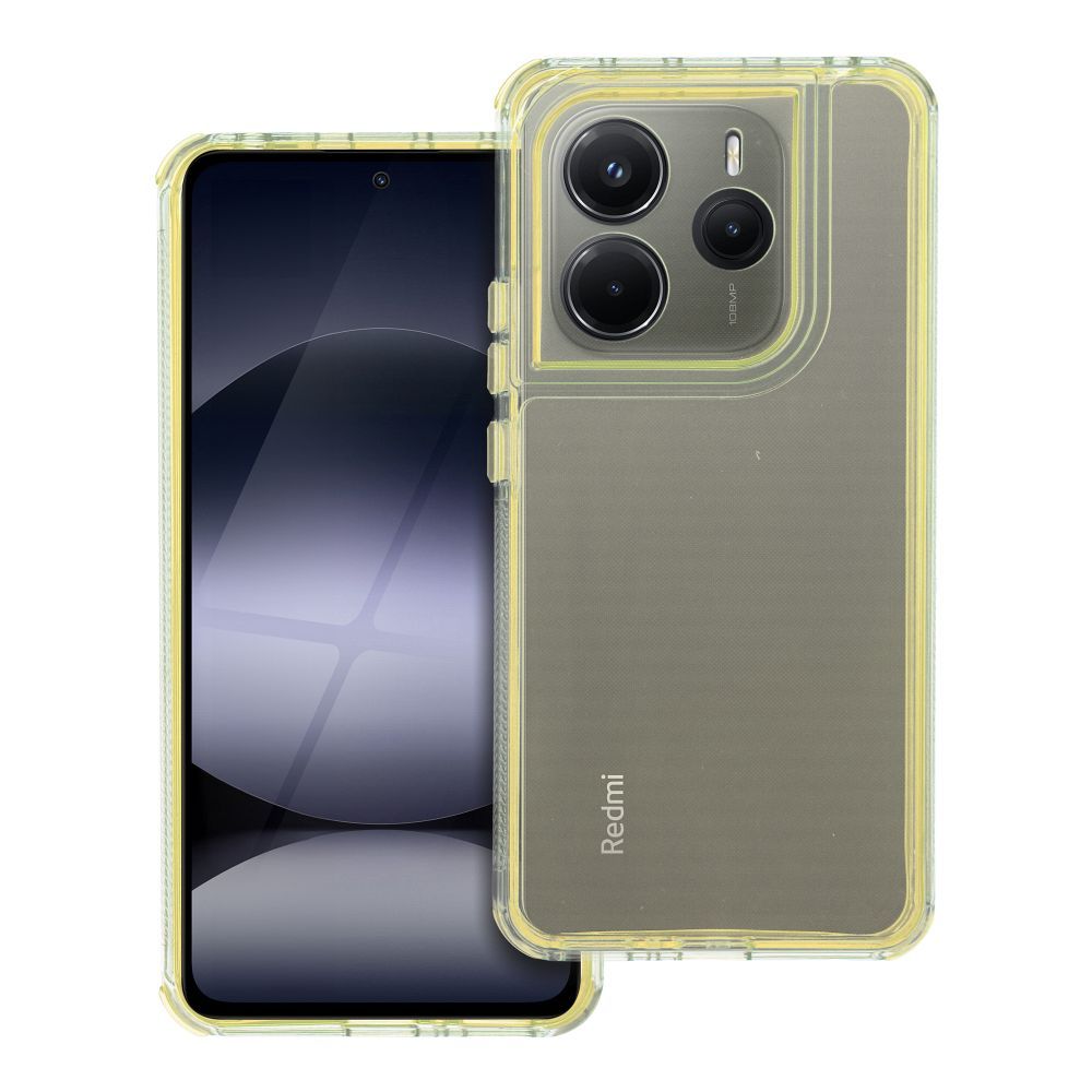 MATRIX CLEAR viedtālruņa apvalks XIAOMI Redmi Note 14 5G dzeltens