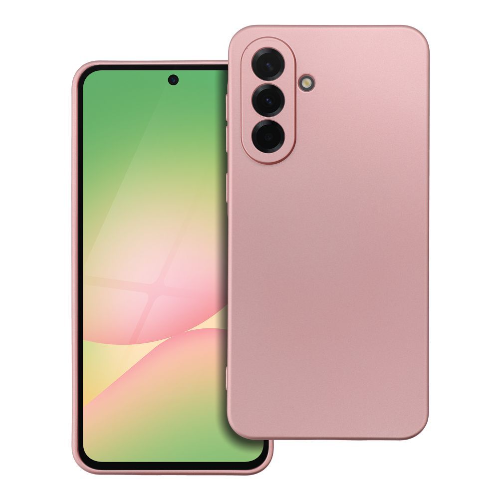 METALLIC viedtālruņa apvalks SAMSUNG A56 5G rozā