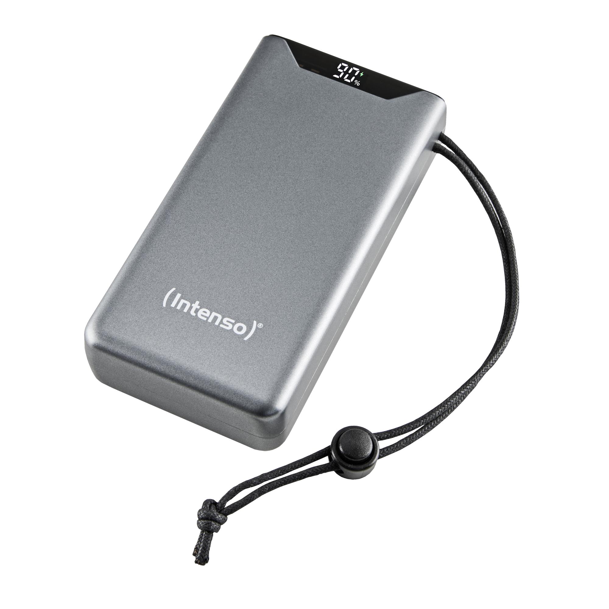 Intenso F20000 portatīvais lādētājs 20000mAh, QC3.0, pelēks