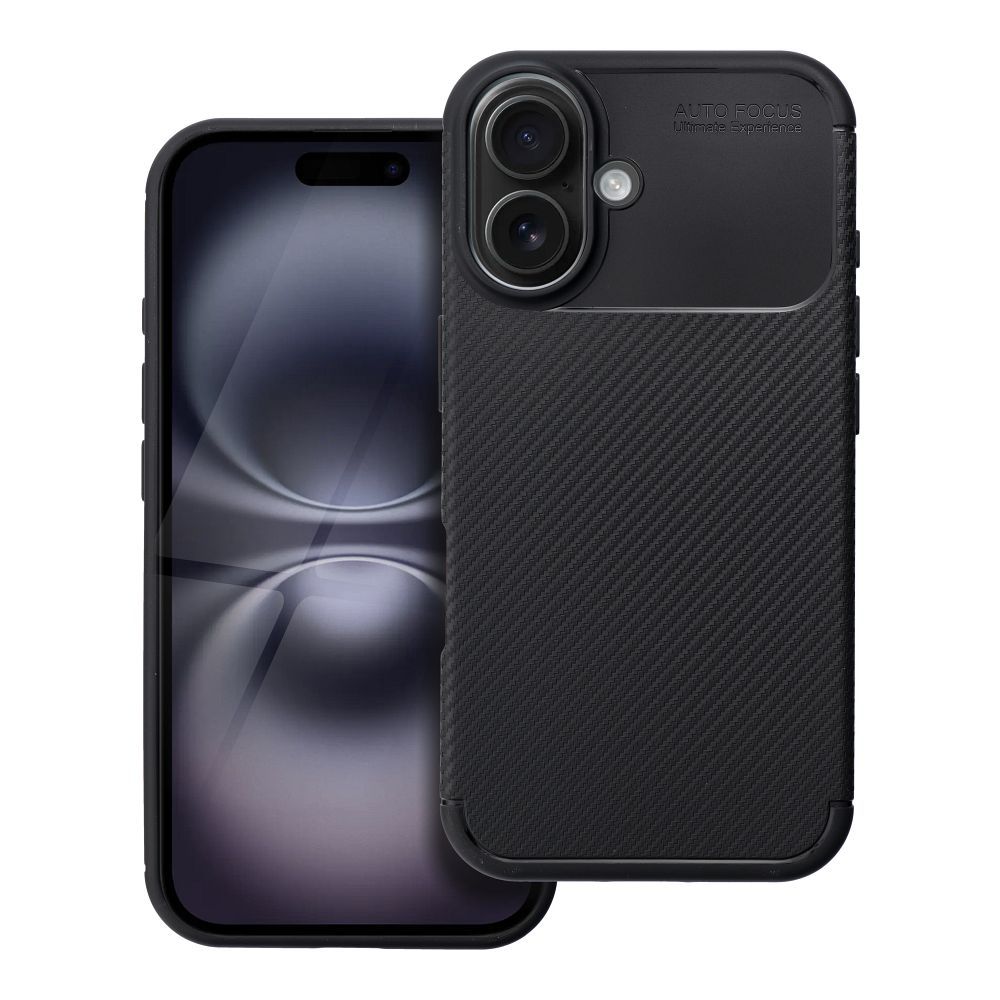 Viedtālruņa apvalks CARBON PREMIUM IPHONE 16 melns
