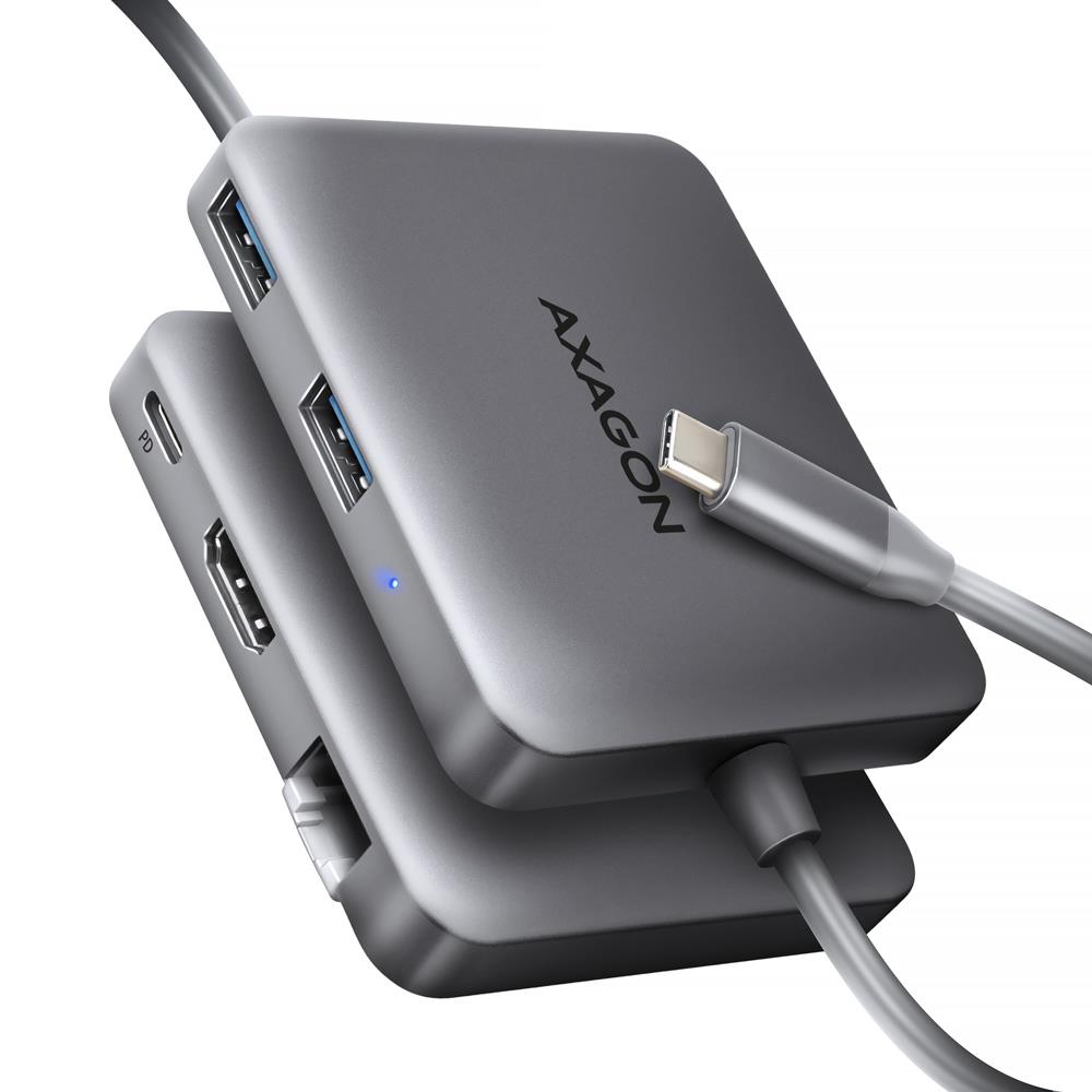 AXAGON HMC-5HL USB-C centrmezgls 5-in-1, 5Gbps, 0,2m