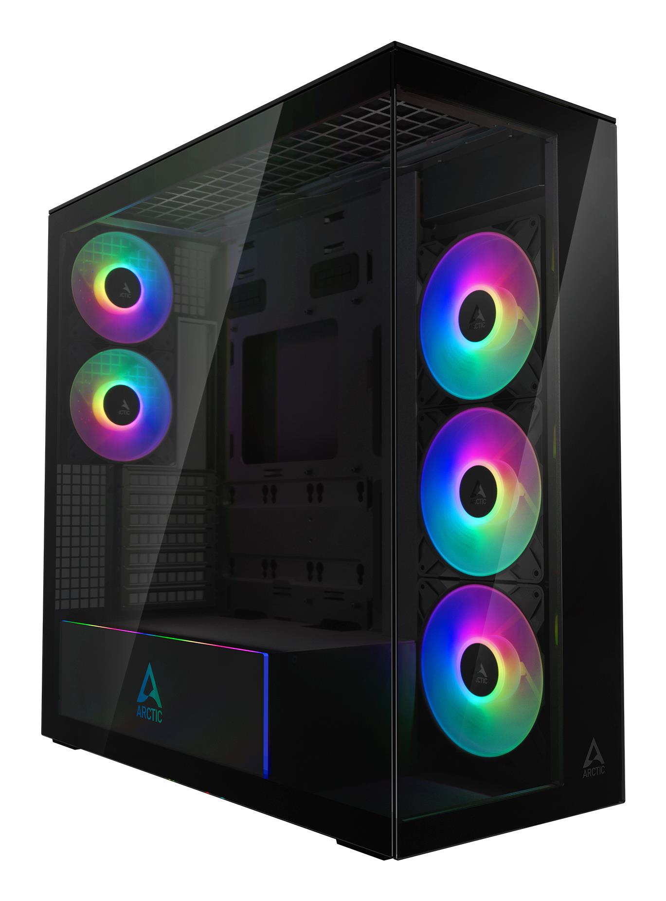 Datora korpuss ARCTIC Xtender Mirror Black Melns
