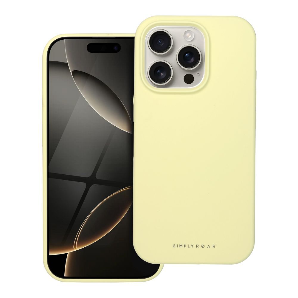 ROAR viedtālruņa apvalks CLOUD SKIN IPHONE 16 Pro gaiši dzeltens
