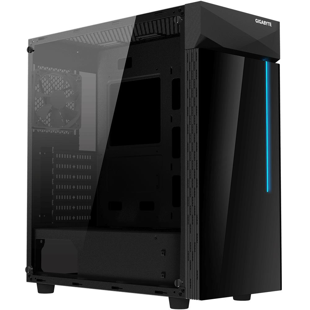 Gigabyte C200 Glass Datora korpuss MidiTower ATX MicroATX MiniITX Melns