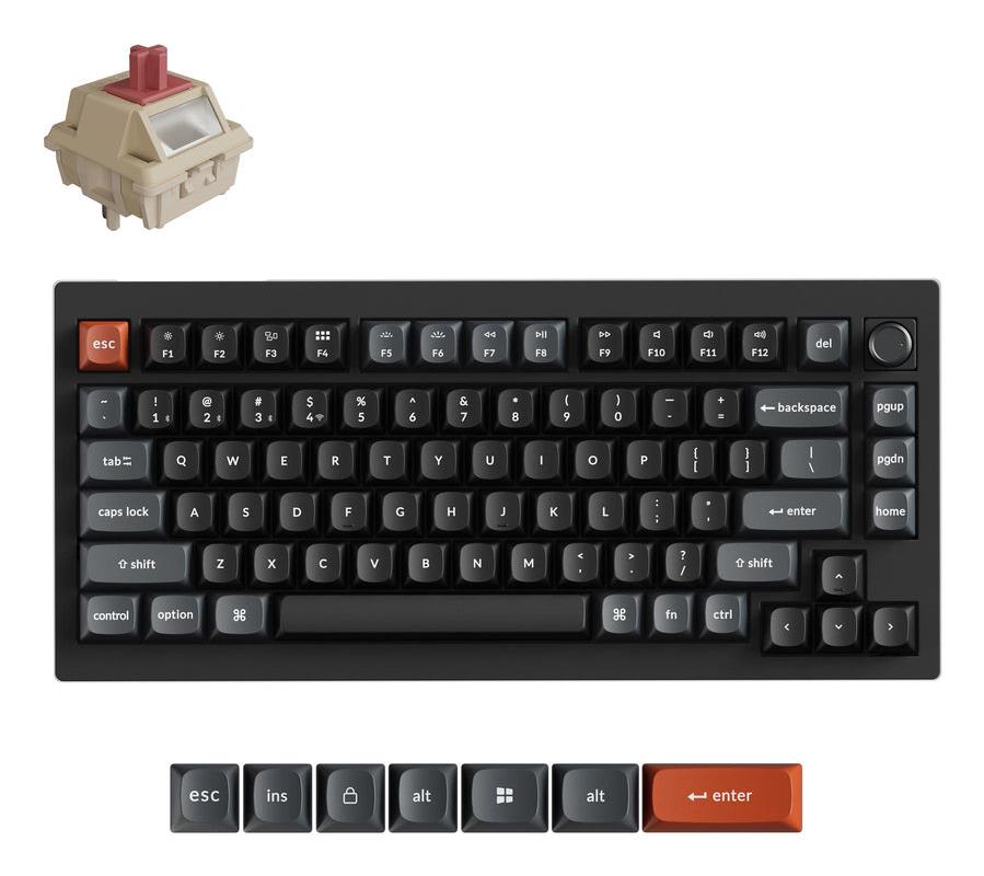 Bezvadu tastatūra KEYCHRON V1 Ultra melna