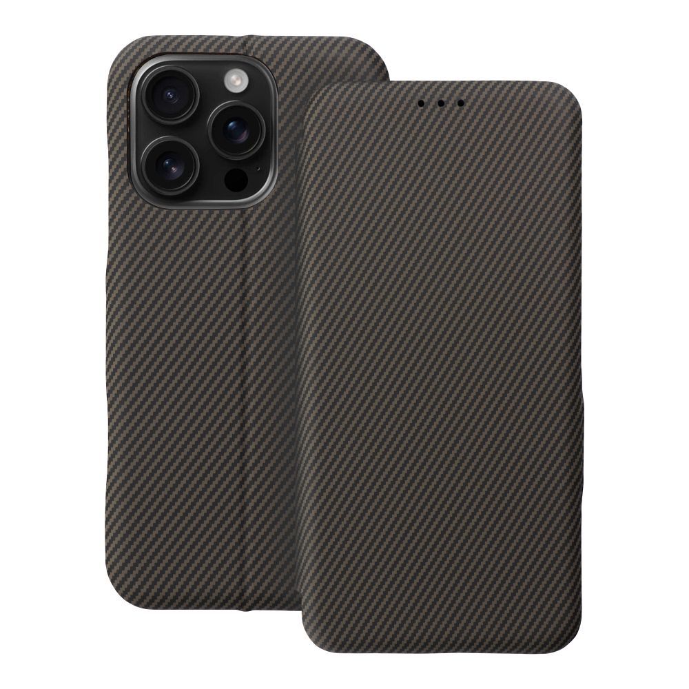 FOLIO Side Magnet viedtālruņa apvalks (m) saderīgs ar IPHONE 16 PRO MAX - brūns