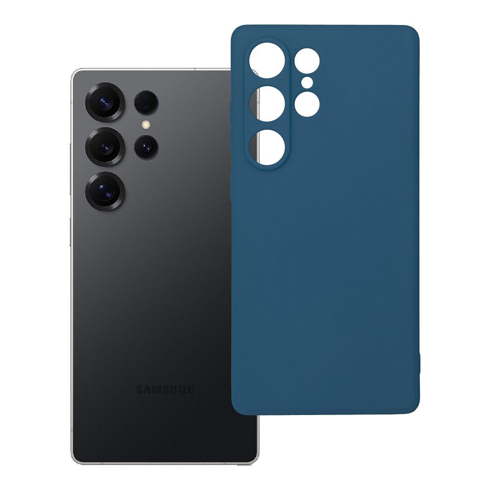 Mīksts viedtālruņa apvalks SAMSUNG S25 Ultra tumši zils