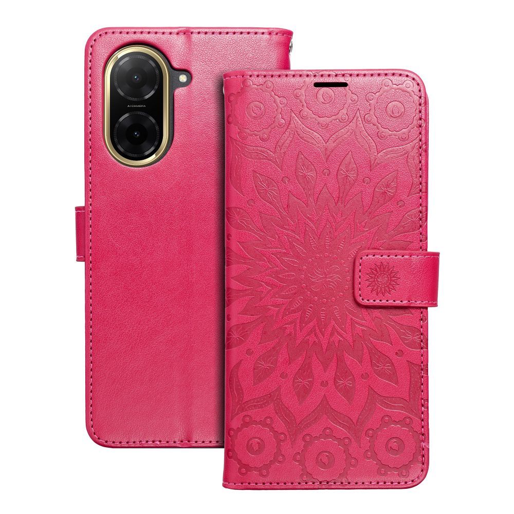 MEZZO grāmatu viedtālruņa apvalks XIAOMI Redmi A5 (173,3 x 79,4 x 8,26) mandala magenta