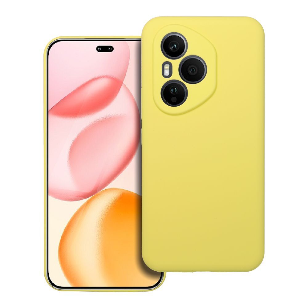 Silikona viedtālruņa apvalks 2mm HONOR 400 Pro citronu