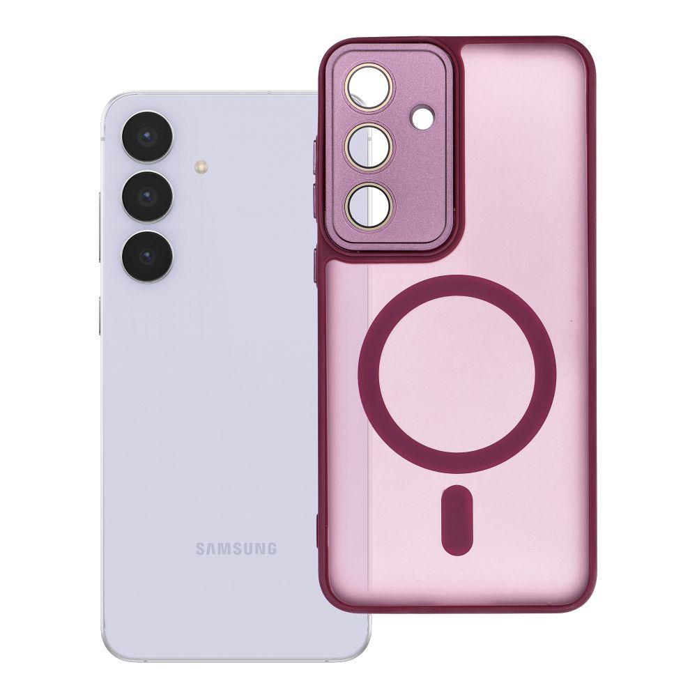 VARIETE MAG COVER magnētiskais viedtālruņa apvalks, savietojams ar MagSafe, paredzēts SAMSUNG S25 FE, violets