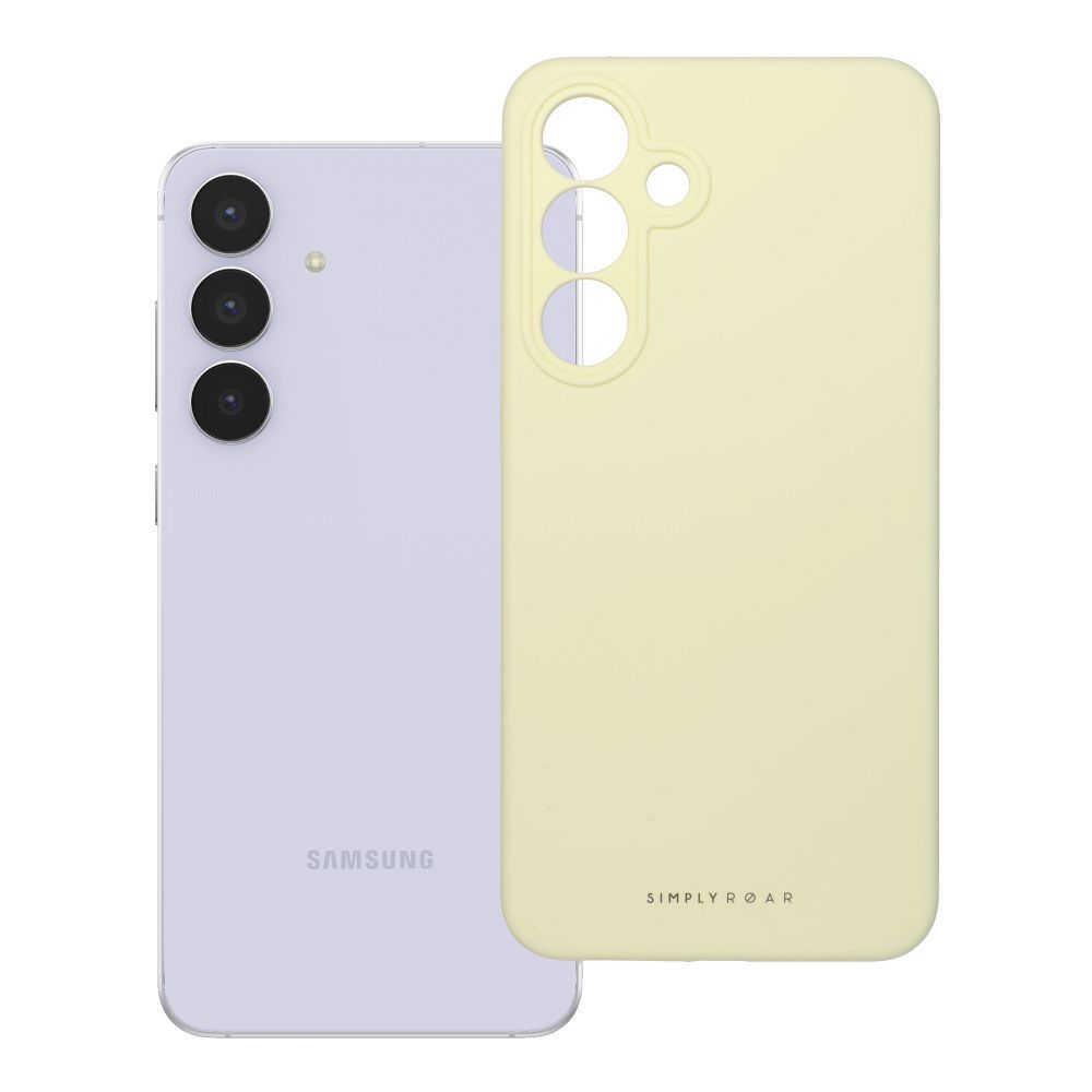 ROAR viedtālruņa apvalks CLOUD SKIN SAMSUNG S25 FE gaiši dzeltens