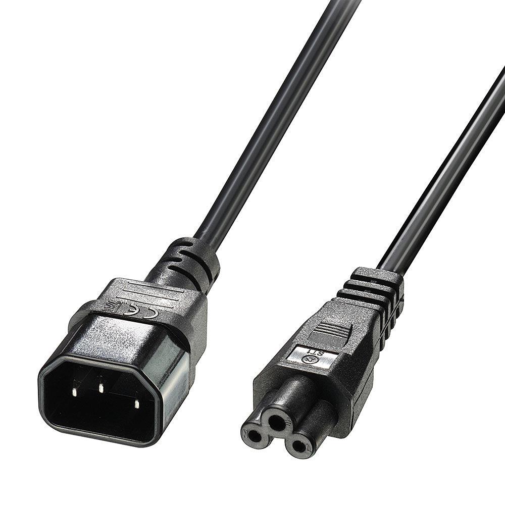 BAROŠANAS KABELIS IEC C14 UZ IEC C5/2M 30341 LINDY