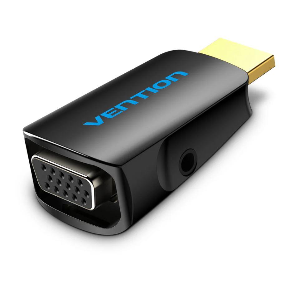 Adapteris HDMI uz VGA Vention AIDB0 ar 3.5mm audio portu