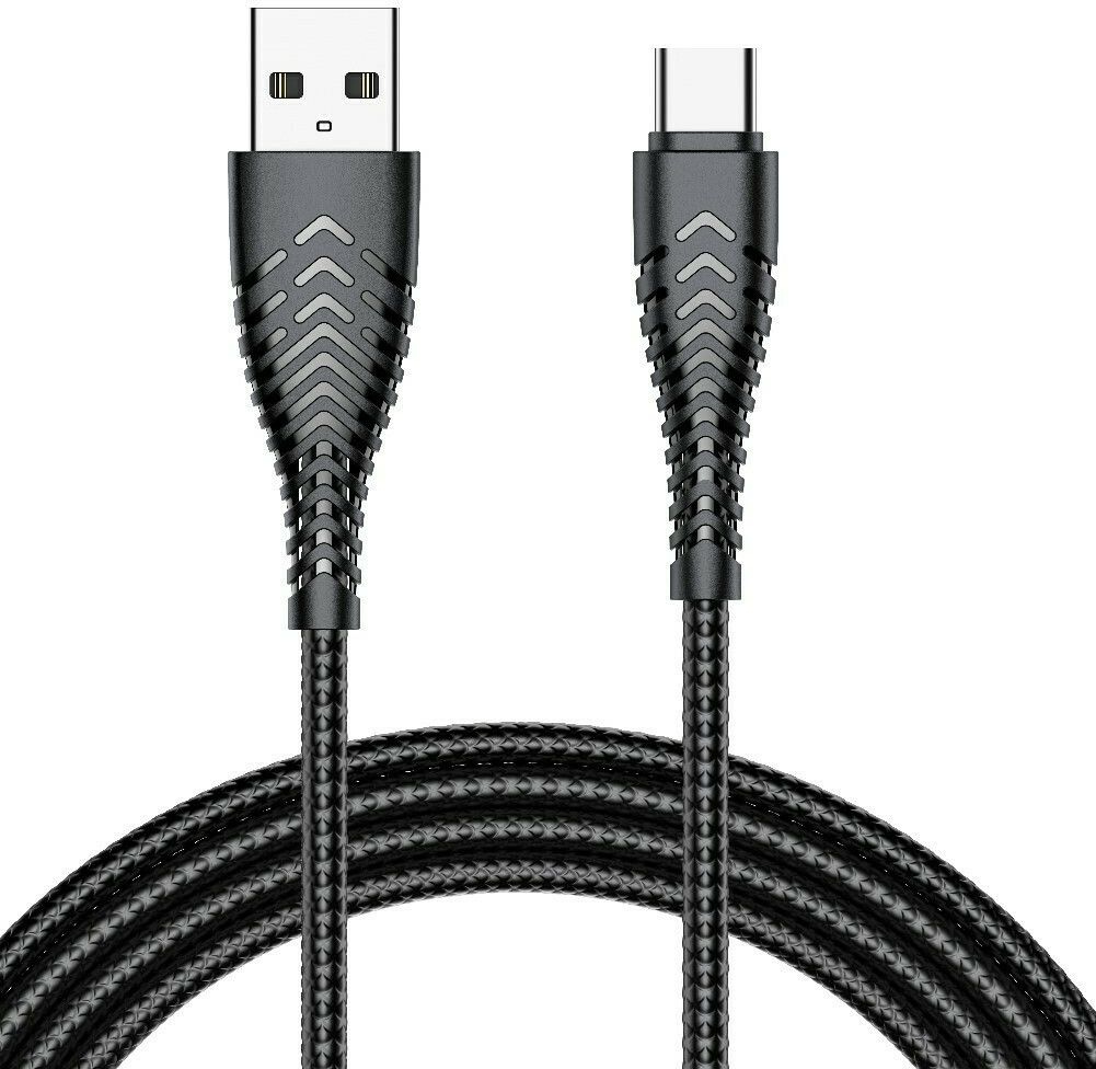 VEGER kabelis USB A uz Type C 2,4A V104 1,2 m melns