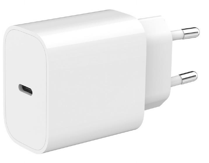 Lādētājs USB-C 20W 1PORT/TA-UC-PD20-01-W GEMBIRD