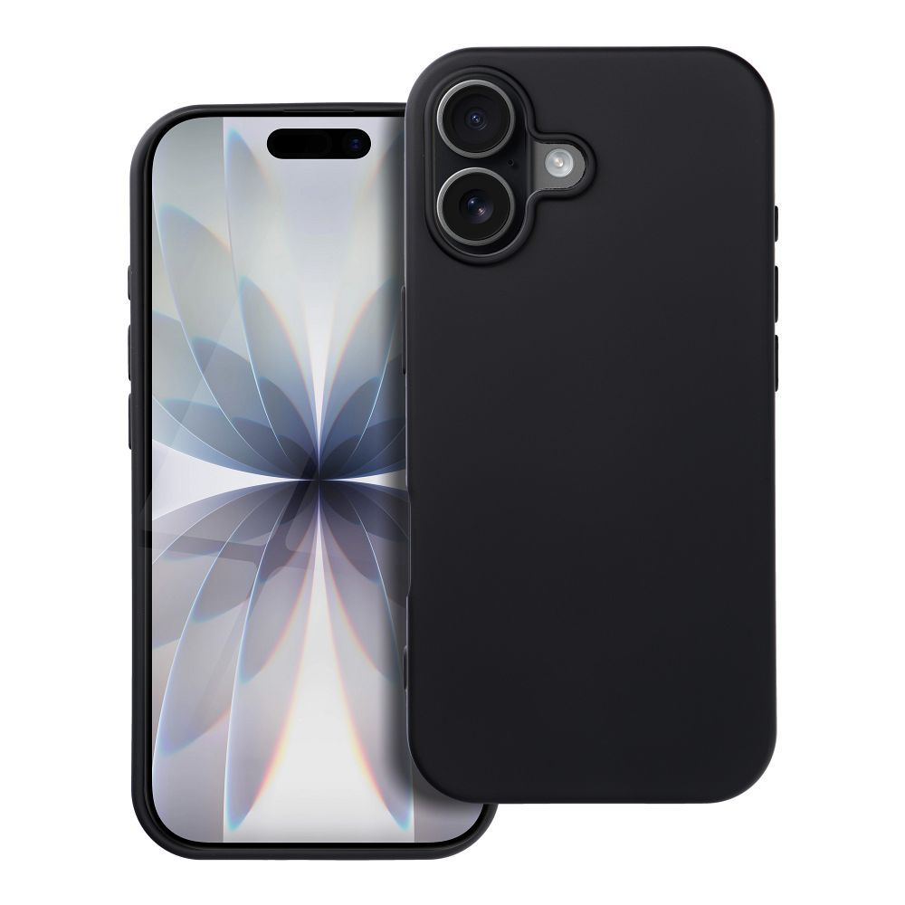 Viedtālruņa silikona apvalks IPHONE 17 melna krāsā