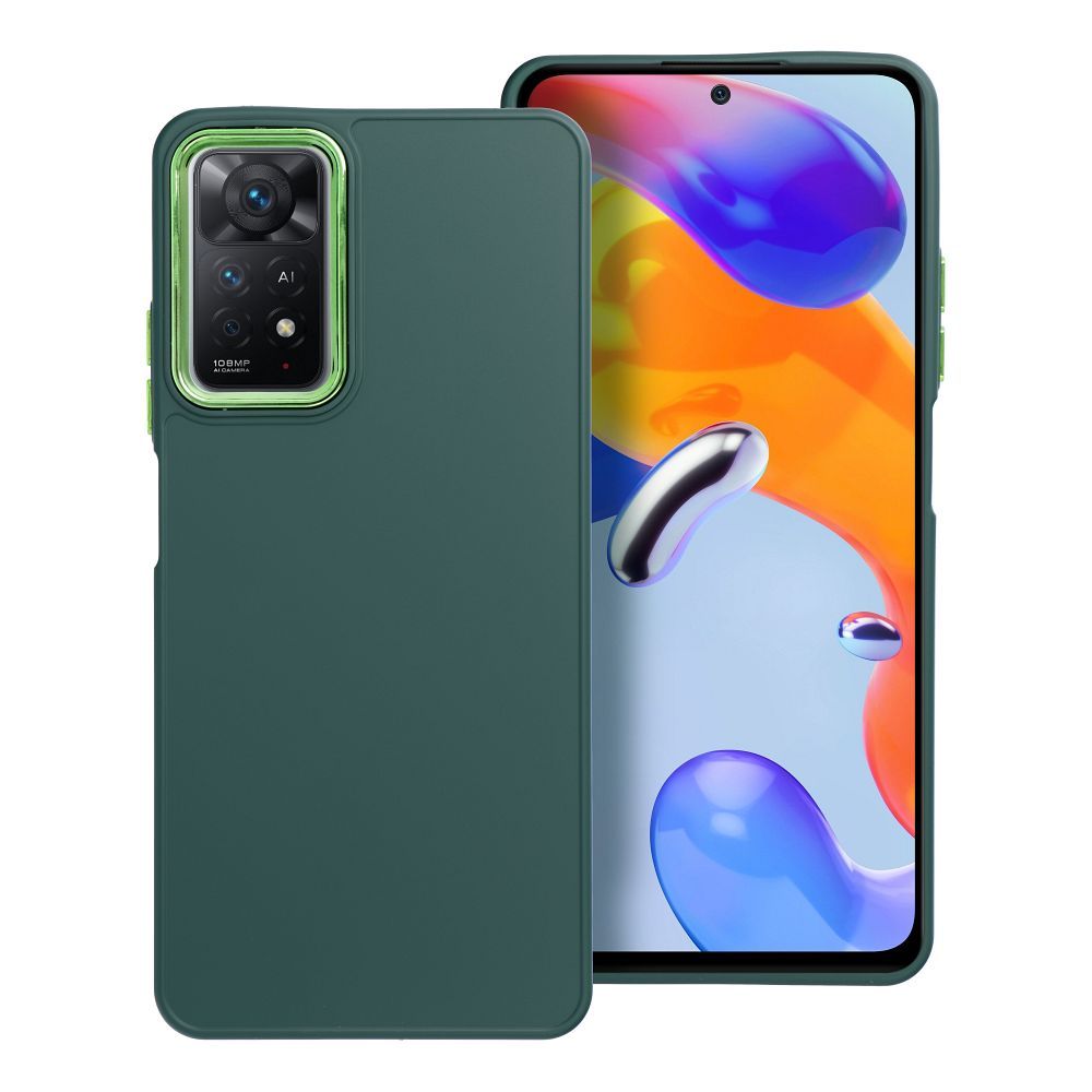 Viedtālruņa apvalks FRAME XIAOMI Redmi Note 11 Pro / 11 Pro 5G - zaļš