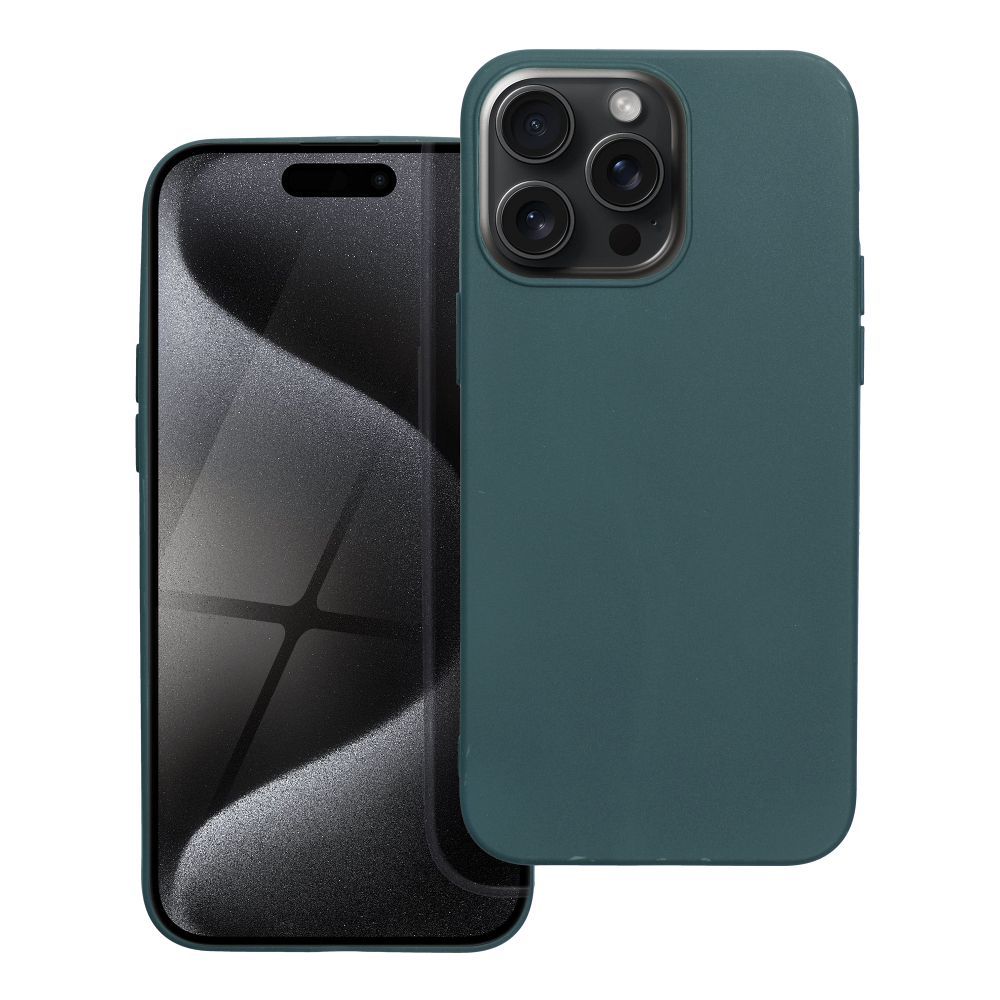 MATT viedtālruņa apvalks IPHONE 15 Pro tumši zaļa