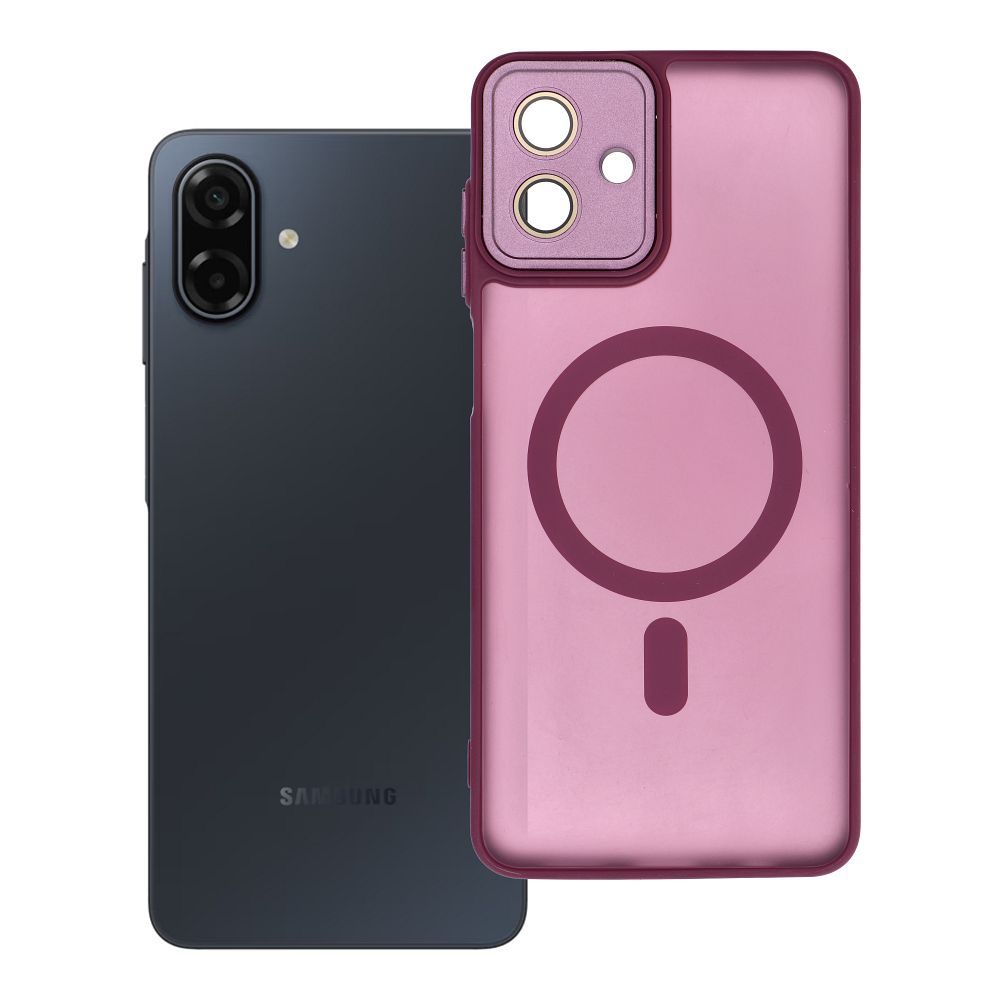 Viedtālruņa apvalks (m) - violets ar MagSafe saderīgs SAMSUNG A07