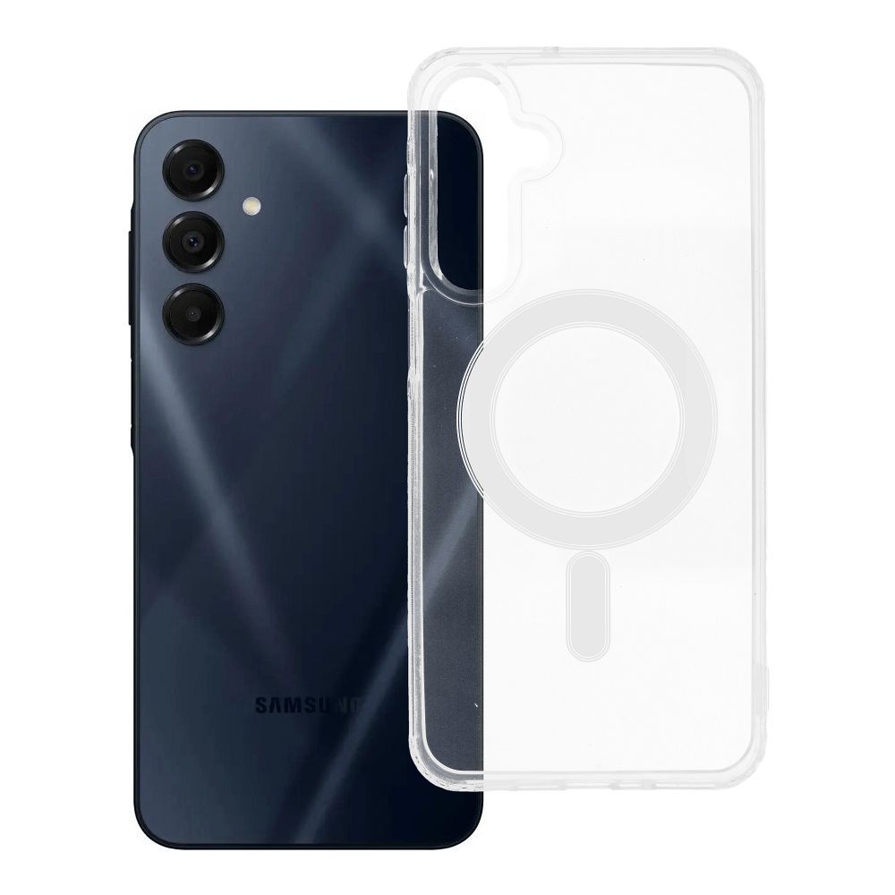 Viedtālruņa apvalks magnētisks ar MagSafe, saderīgs ar SAMSUNG A16 5G / A16 4G, caurspīdīgs