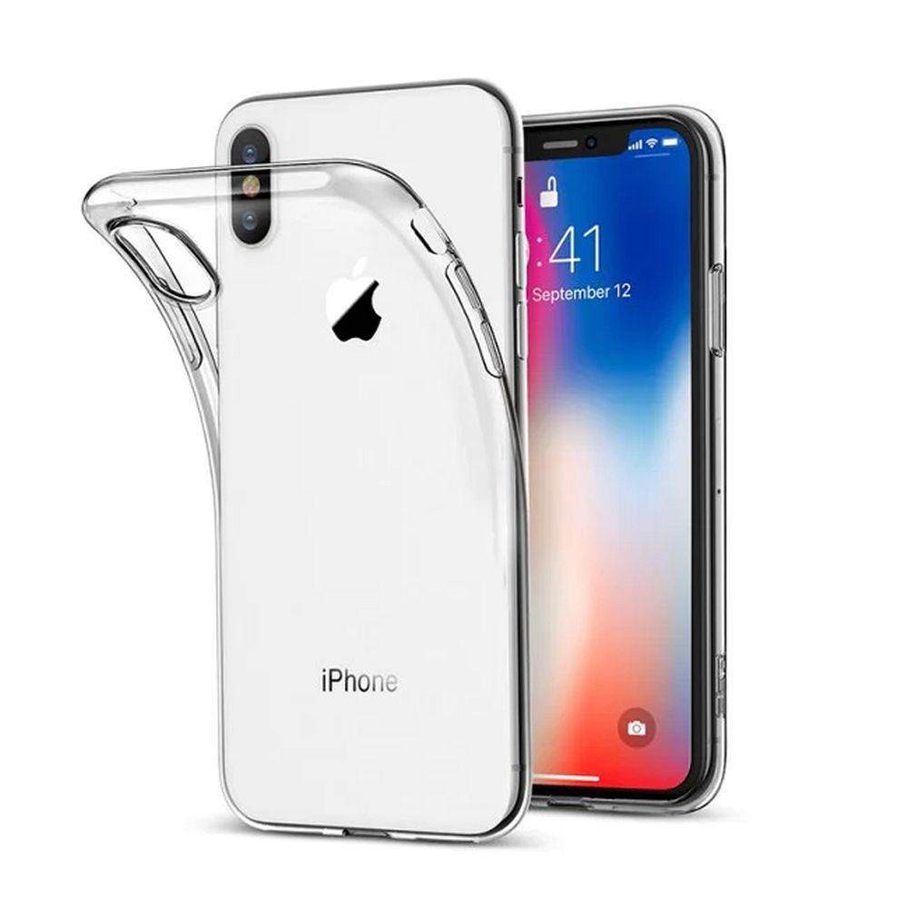 Caurspīdīgs viedtālruņa apvalks 2 mm BOX paredzēts IPHONE X / XS