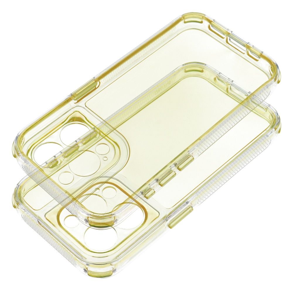 MATRIX CLEAR viedtālruņa apvalks IPHONE 15 Pro dzeltena