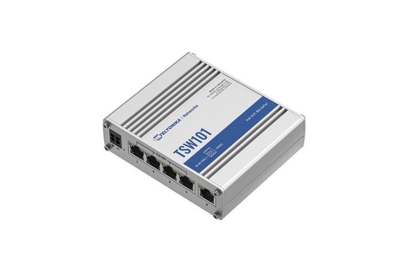 Komutators TELTONIKA TSW101 PoE 4 porti 60W