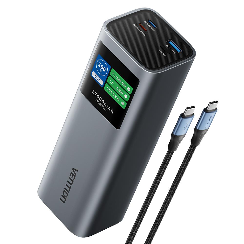 Vention FKEH0 ārējais akumulators USB 27000mAh 140W