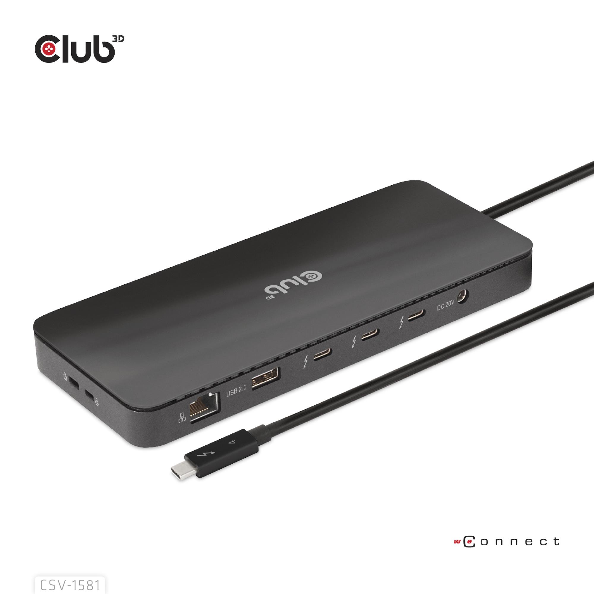 Club3D CSV-1581 dokstacija Thunderbolt 11in1