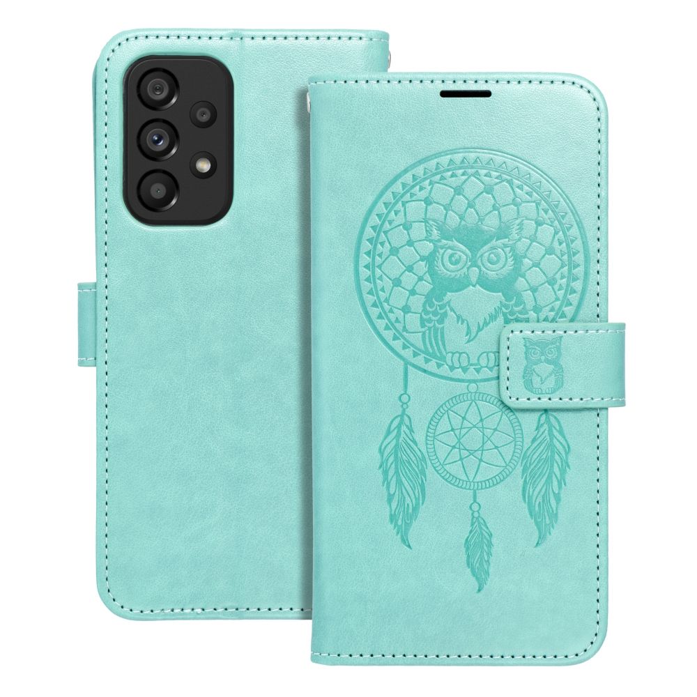 MEZZO Viedtālruņa apvalks SAMSUNG A52 5G / A52 LTE ( 4G ) / A52s 5G dreamcatcher zaļā krāsa