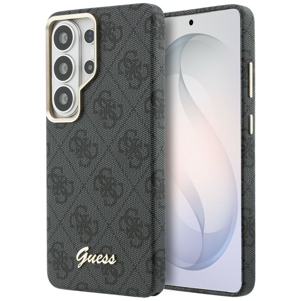 Guess maciņš 4G Script MagSafe priekš Samsung Galaxy S26 Ultra melns