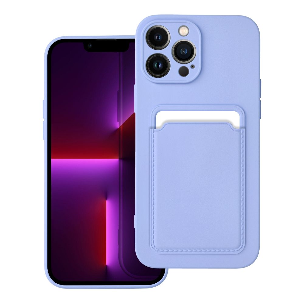 Karteņu viedtālruņa apvalks IPHONE 13 Pro Max violets