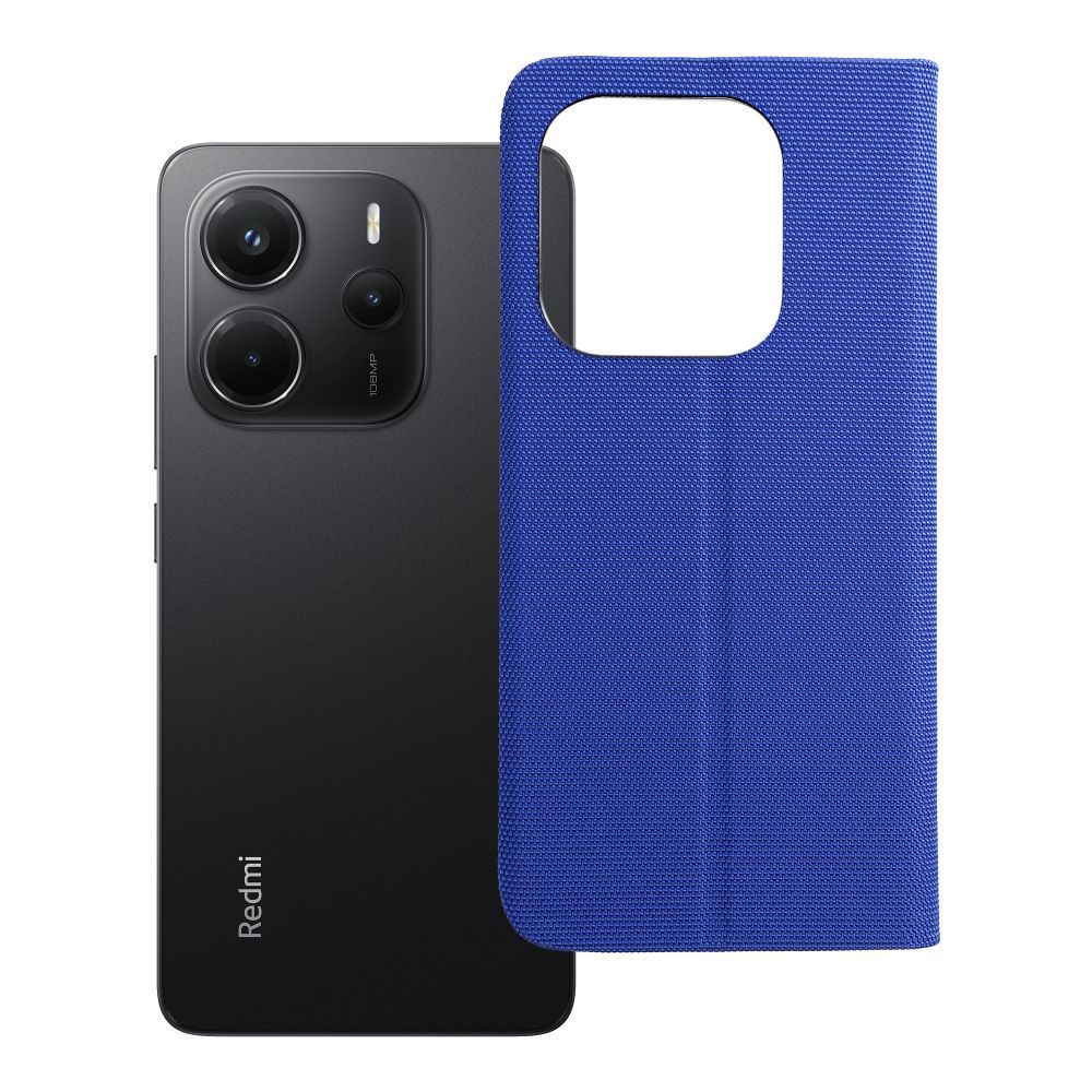 SENSITIVE grāmatas tipa viedtālruņa apvalks XIAOMI Redmi Note 14 4G (GLOBAL - 164,84mm x 78,15mm x 8,16mm) gaiši zils