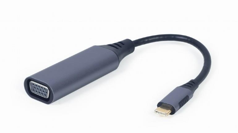 I/O adapteris USB-C TO Vga/pelēks A-USB3C-VGA-01 GEMBIRD