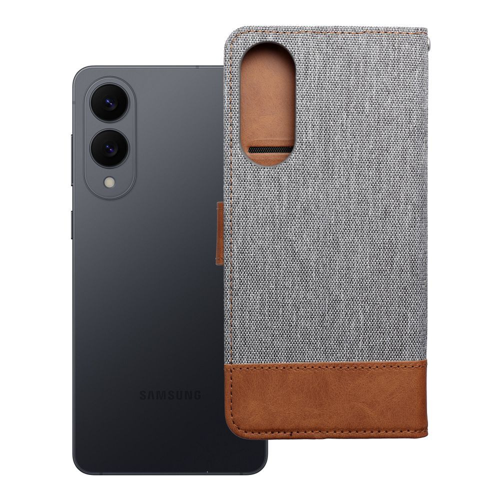 JEANS Book viedtālruņa apvalks SAMSUNG S25 Edge pelēks